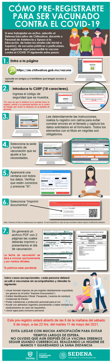 EXPLICA SEYD PRE REGISTRO DE VACUNACIÓN PARA PERSONAL EDUCATIVO DEL ESTADO