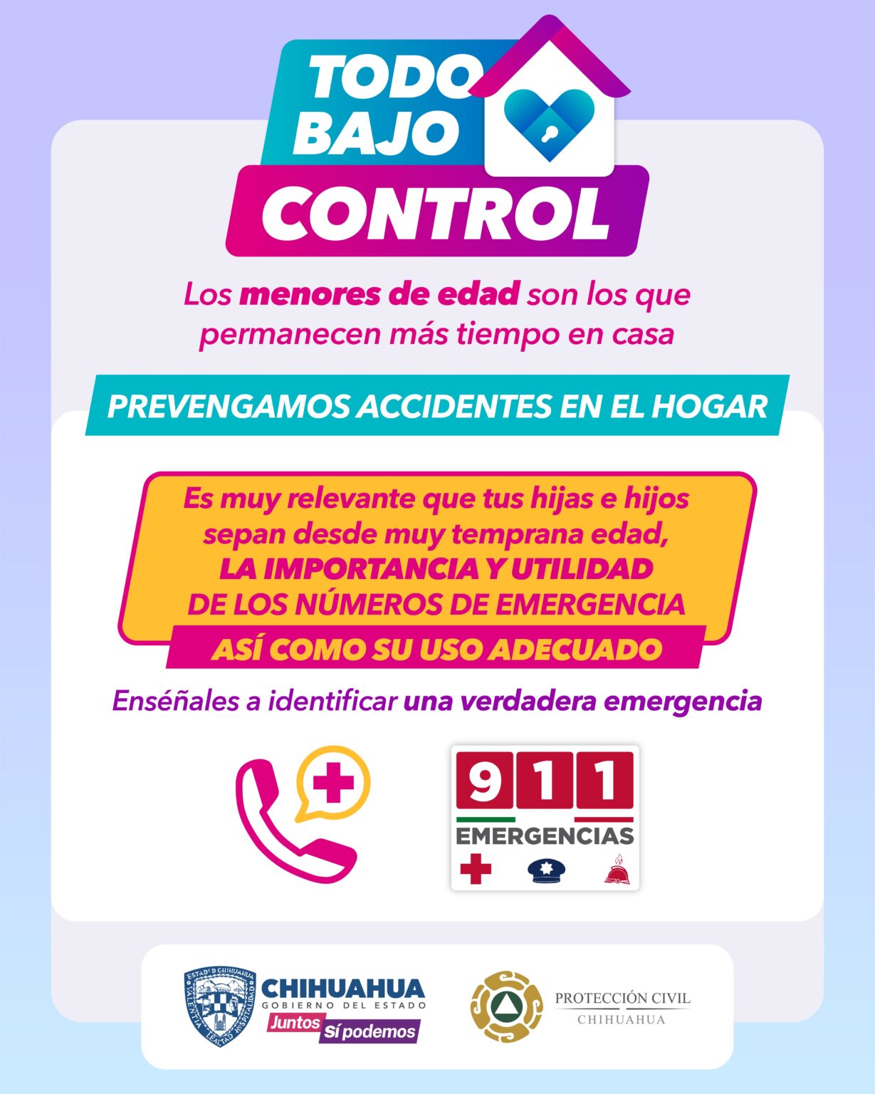 EXHORTA PROTECCIÓN CIVIL ESTATAL A PREVENIR ACCIDENTES CON MENORES DE EDAD EN CASA