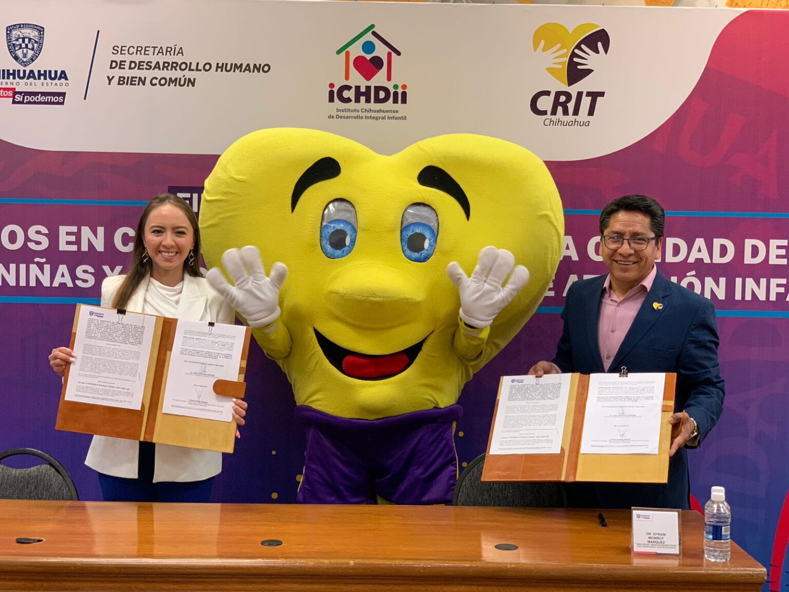 FIRMA BIEN COMÚN CONVENIO CON CRIT CHIHUAHUA PARA ATENDER A NIÑOS CON DISCAPACIDAD