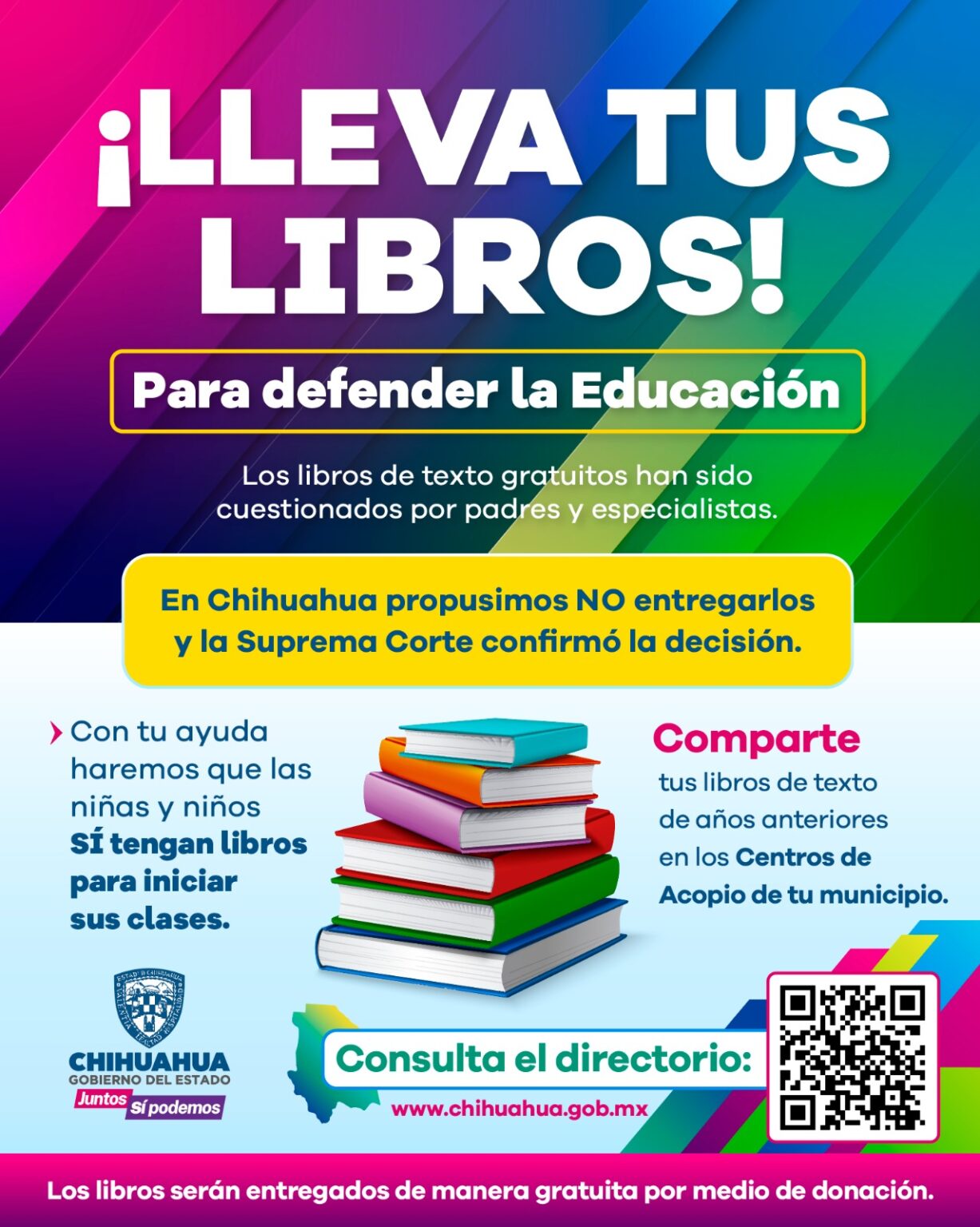 LISTOS CENTROS DE ACOPIO PARA LA DONACIÓN DE LIBROS DE TEXTO GRATUITOS