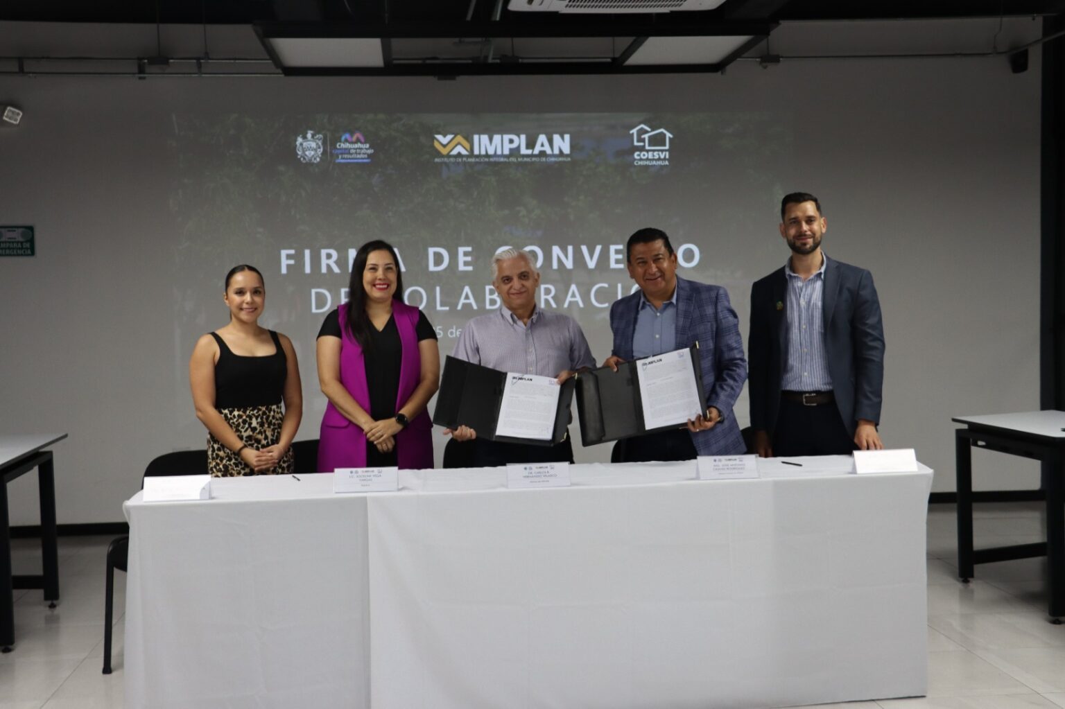 FIRMAN COESVI E IMPLAN CONVENIO DE COLABORACIÓN