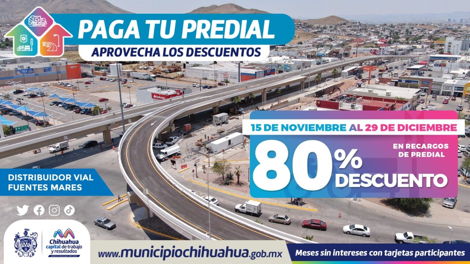 INICIA ESTE 15 DE NOVIEMBRE DESCUENTO DEL 80% EN RECARGOS DEL PREDIAL
