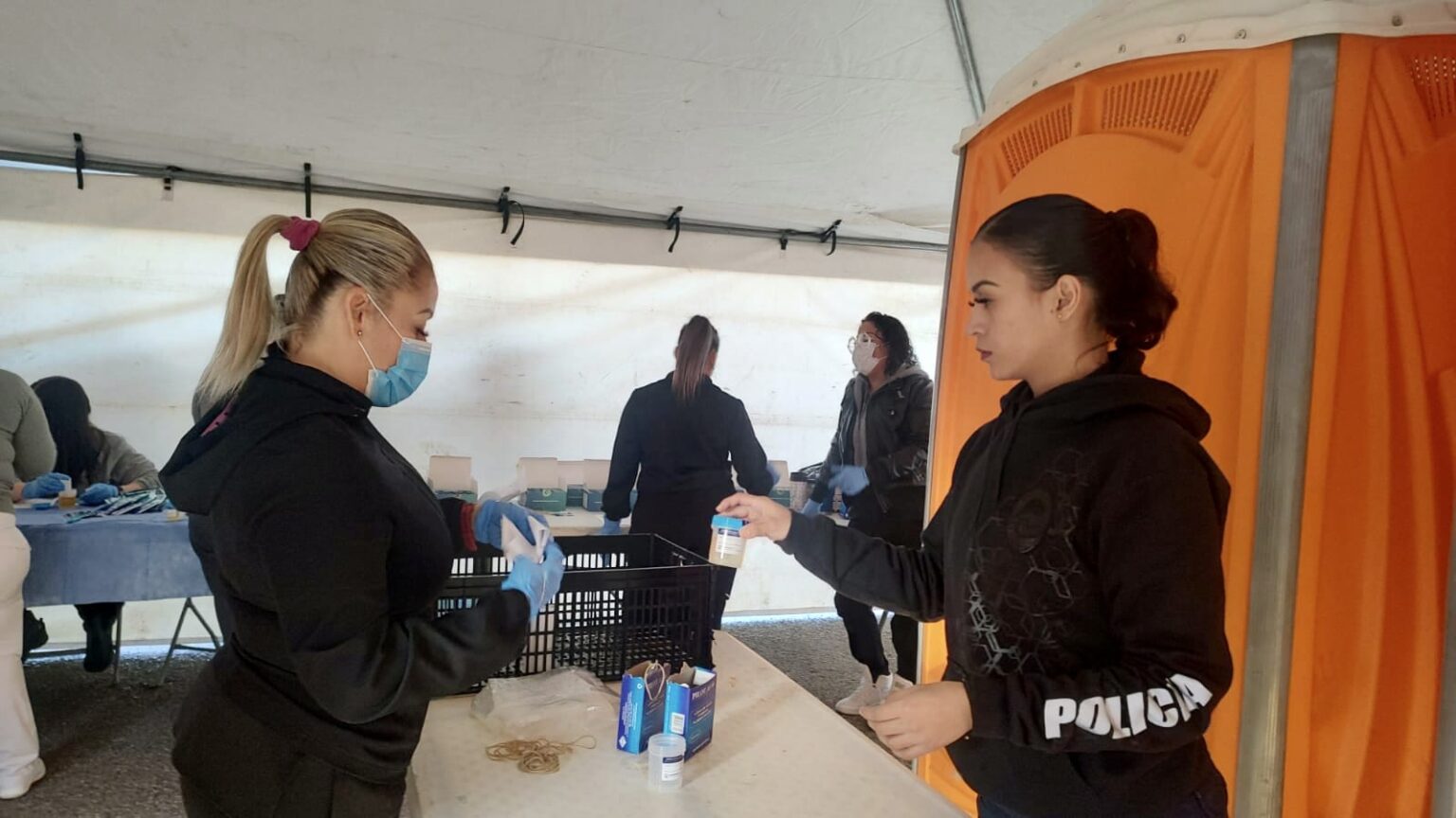 REALIZA SEGURIDAD PÚBLICA EXAMEN TOXICOLÓGICO A POLICÍAS MUNICIPALES