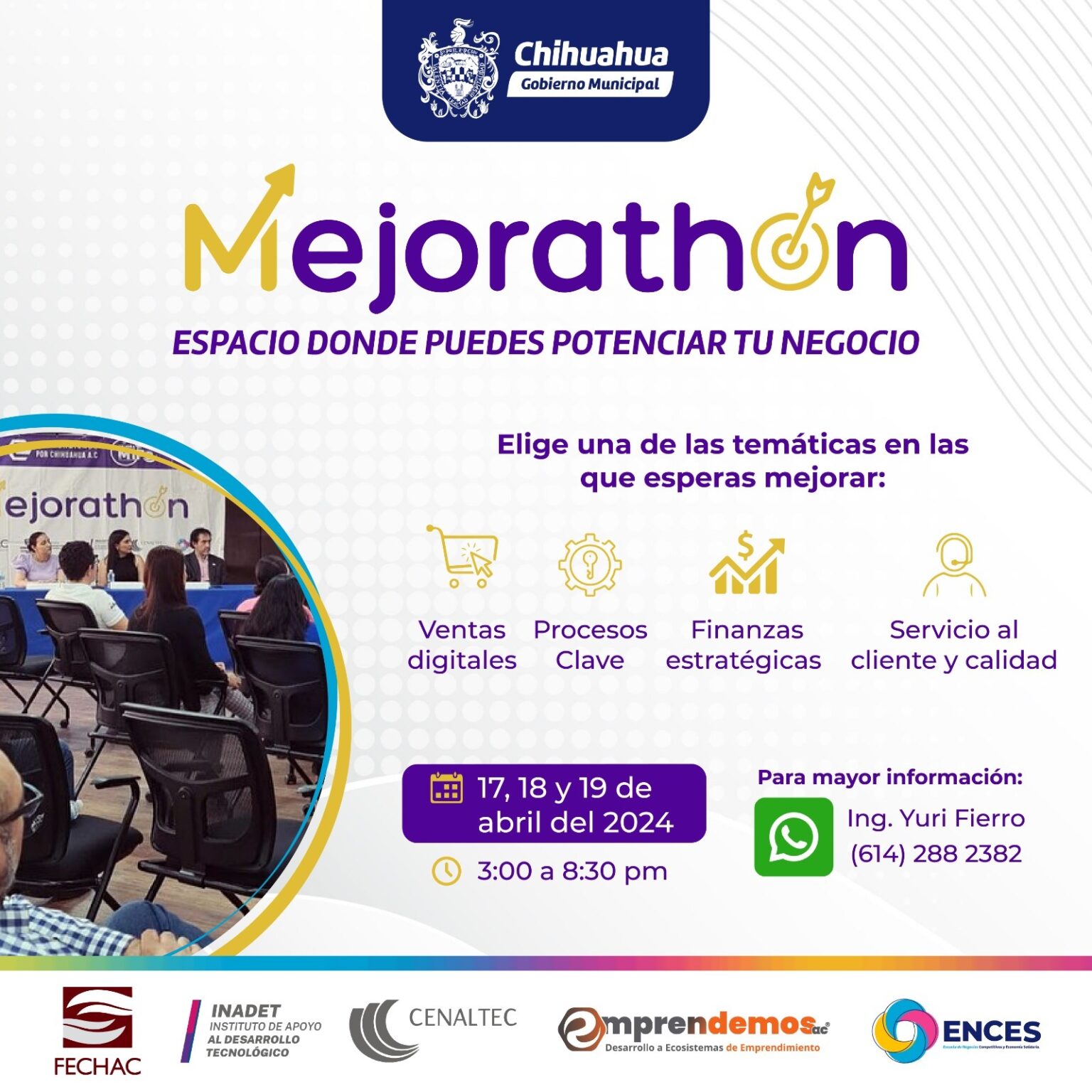 SI TIENES UN EMPRENDIMIENTO, PUEDES PARTICIPAR EN EL PRÓXIMO MEJORATÓN