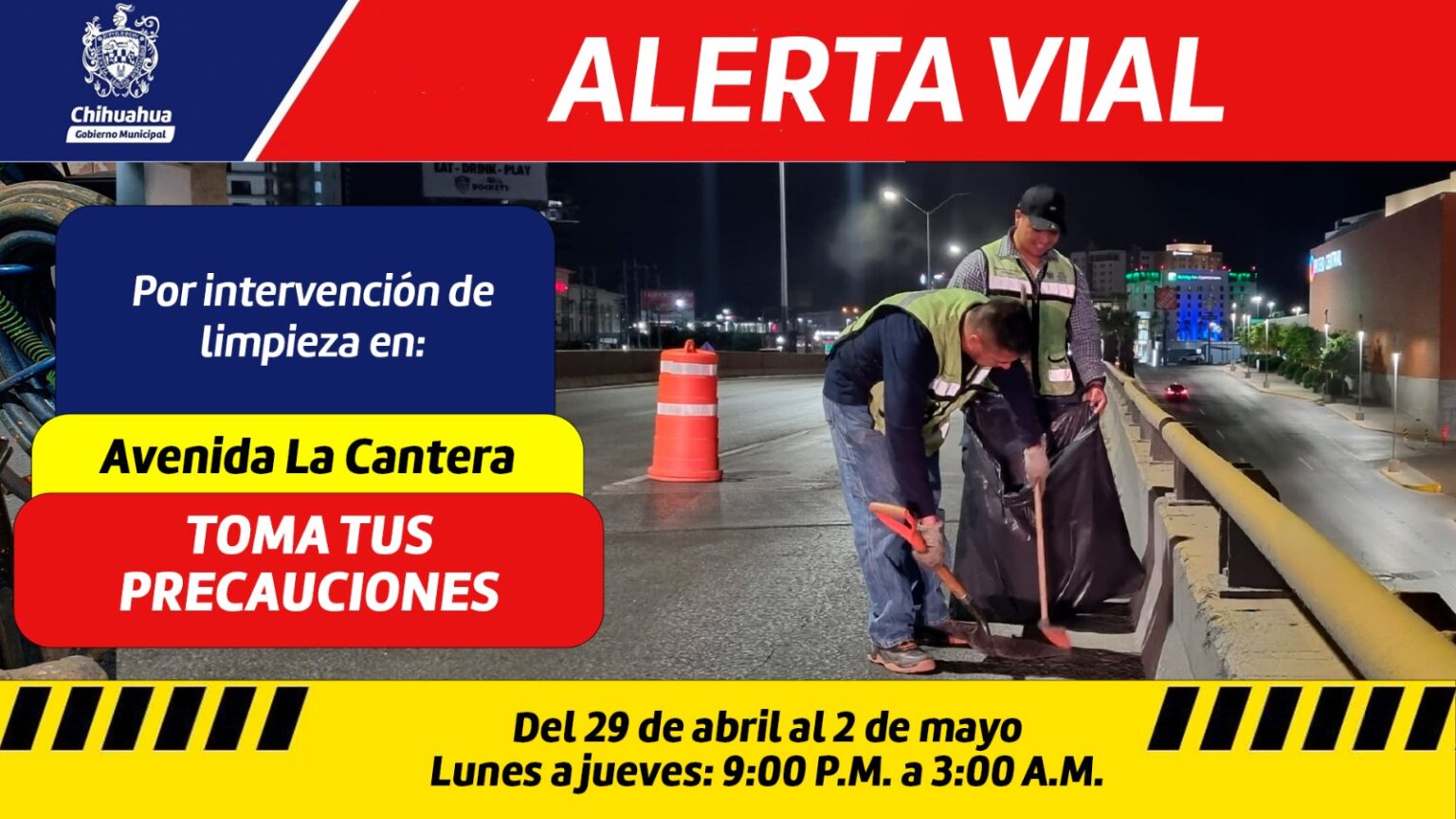 INVITA MUNICIPIO A TRANSITAR CON PRECAUCION POR INERVENCIONES VIALES