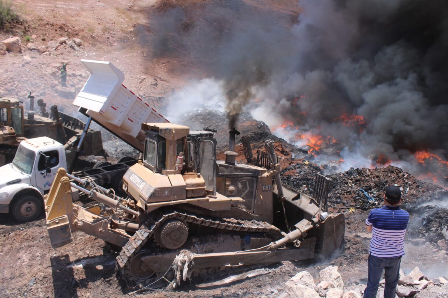 INCIDENTE EN INMEDIACIONES DEL RELLENO SANITARIO YA SE ENCUENTRA EXTINTO