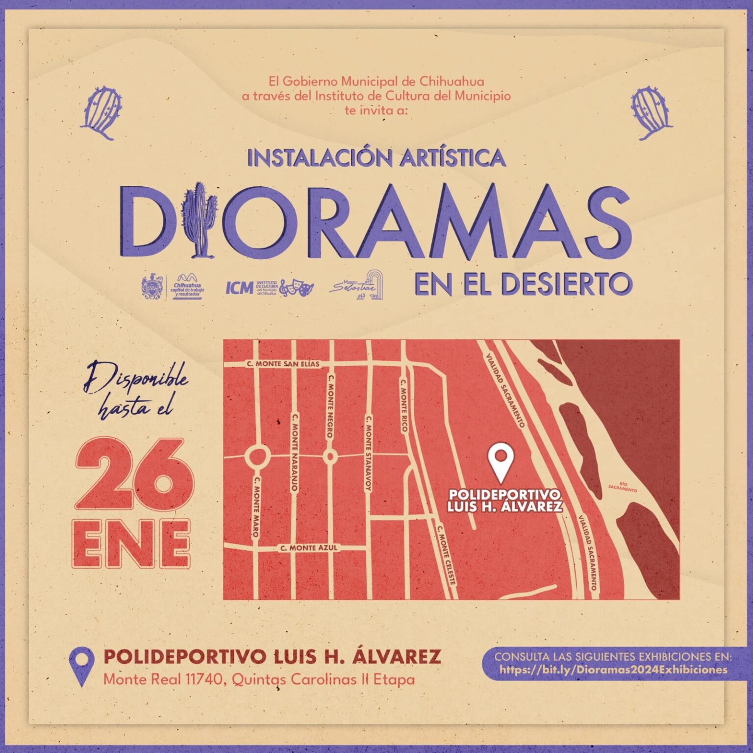 ÚLTIMOS DÍAS DE «DIORAMAS EN EL DESIERTO» EN EL POLIDEPORTIVO LUIS H. ÁLVAREZ