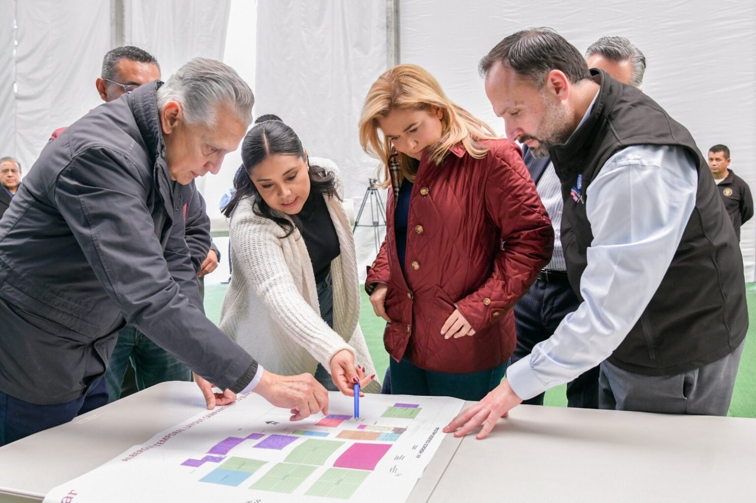 VISITÓ MARU CAMPOS EL CENTRO DE ATENCIÓN A MIGRANTES INSTALADO EN JUÁREZ