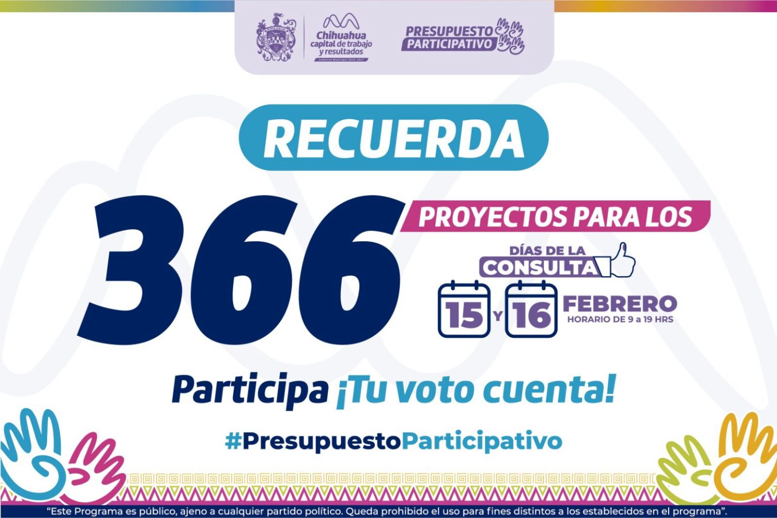 ESTOS SON LOS 366 PROYECTOS DEL PRESUPUESTO PARTICIPATIVO