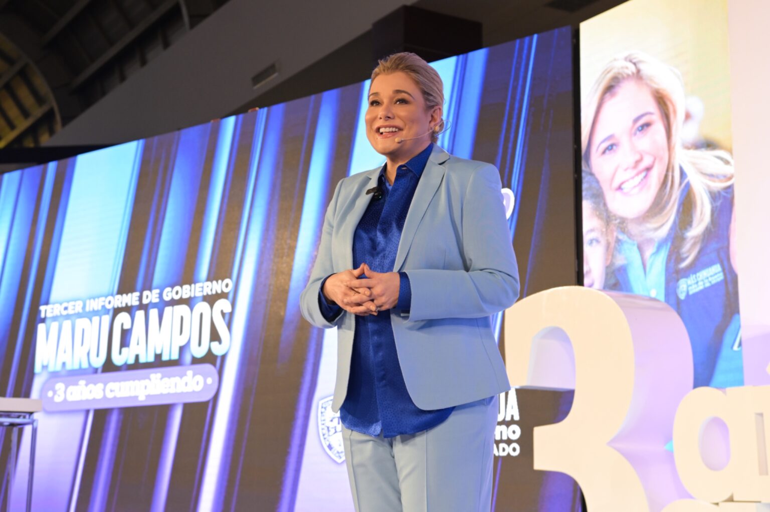 “AQUÍ NO HAY ‘GAME OVER’; ESTO APENAS EMPIEZA… JUÁREZ NO SE DETIENE Y MARU TAMPOCO“: GOBERNADORA EN SU TERCER INFORME DE TRABAJO