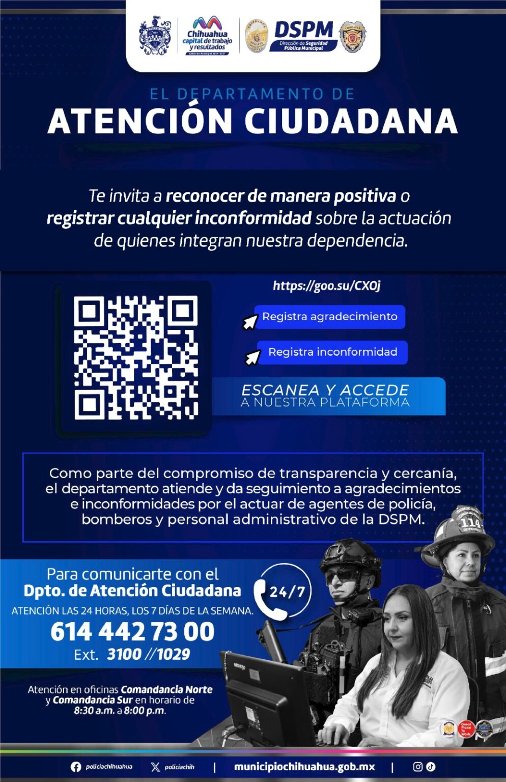 Habrá comunicación directa con la policía a través de código QR