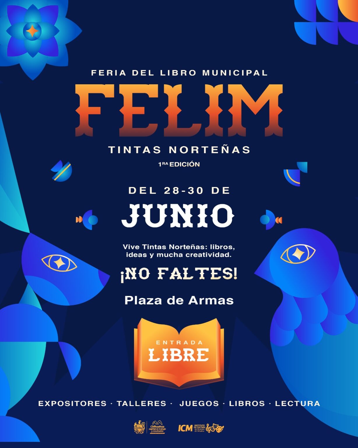 Hoy inicia la primera edición de la Feria del Libro Municipal; Tintas Norteñas