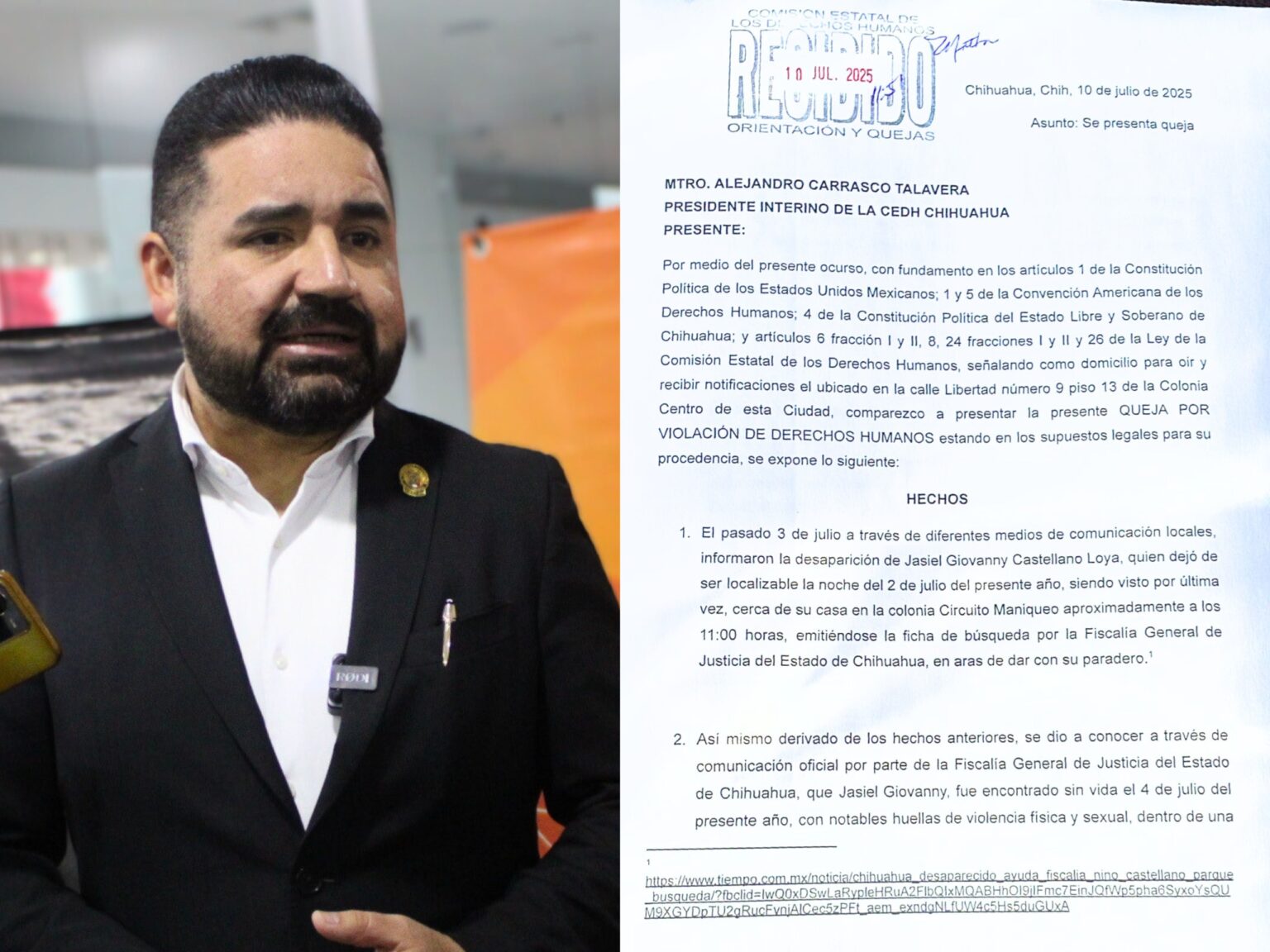 Que la CEDH deje de defender a criminales y proteja a las víctimas: Francisco Sánchez