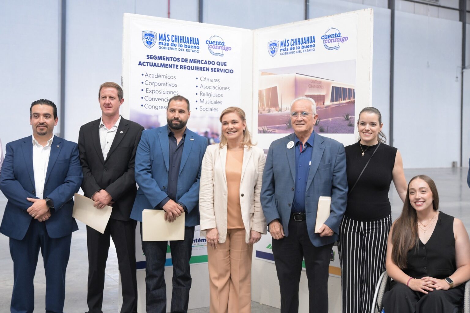 Maru Campos supervisa obra de construcción del Centro de Convenciones de ciudad Cuauhtémoc