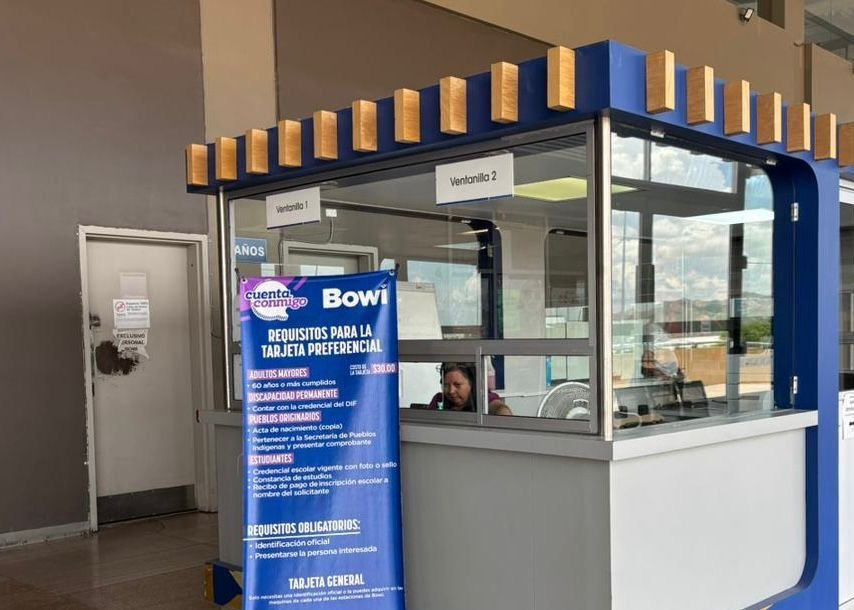 Por mantenimiento, solo operará módulo de credencialización de Bowí de la Terminal Sur