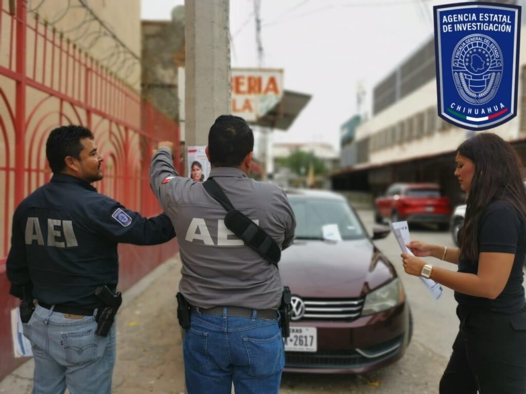 Realiza FEM pega de pesquisas de mujeres ausentes en zona Centro de Ciudad Juárez