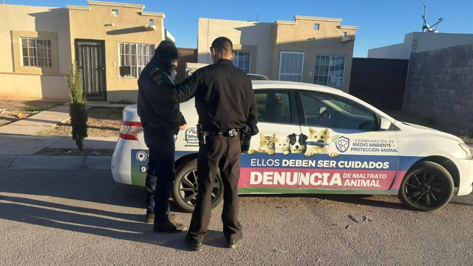 Rescata Municipio a dos perros en Jardines de San Agustín por omisión de cuidados