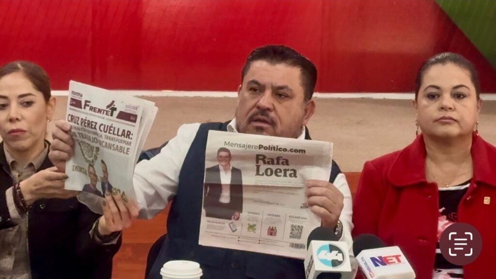 Presenta PRI denuncia contra Rafa Loera y Cruz Pérez Cuéllar por promoción anticipada
