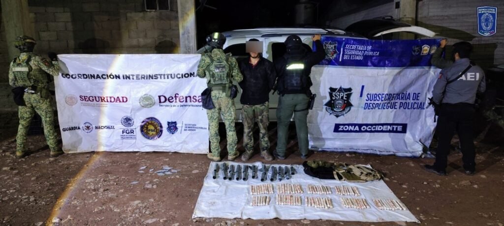 Detiene célula BOII a masculino con 87 cartuchos explosivos en Moris