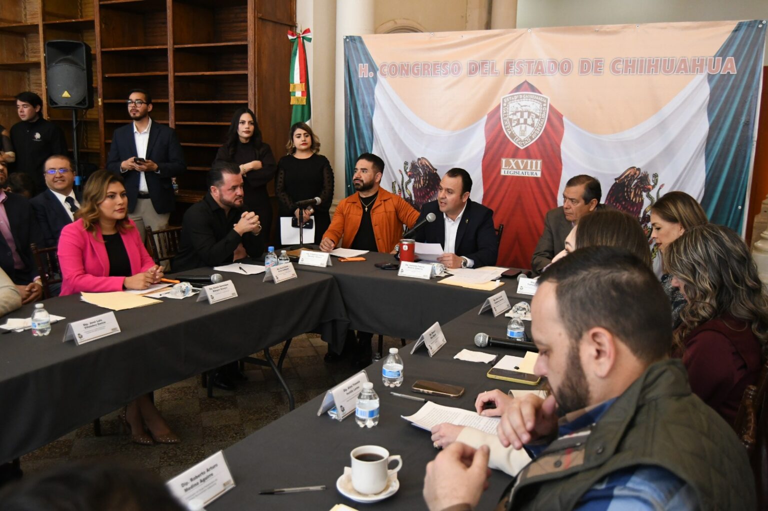 Sesiona Mesa Directiva de la Diputación Permanente del Congreso en Hidalgo del Parral