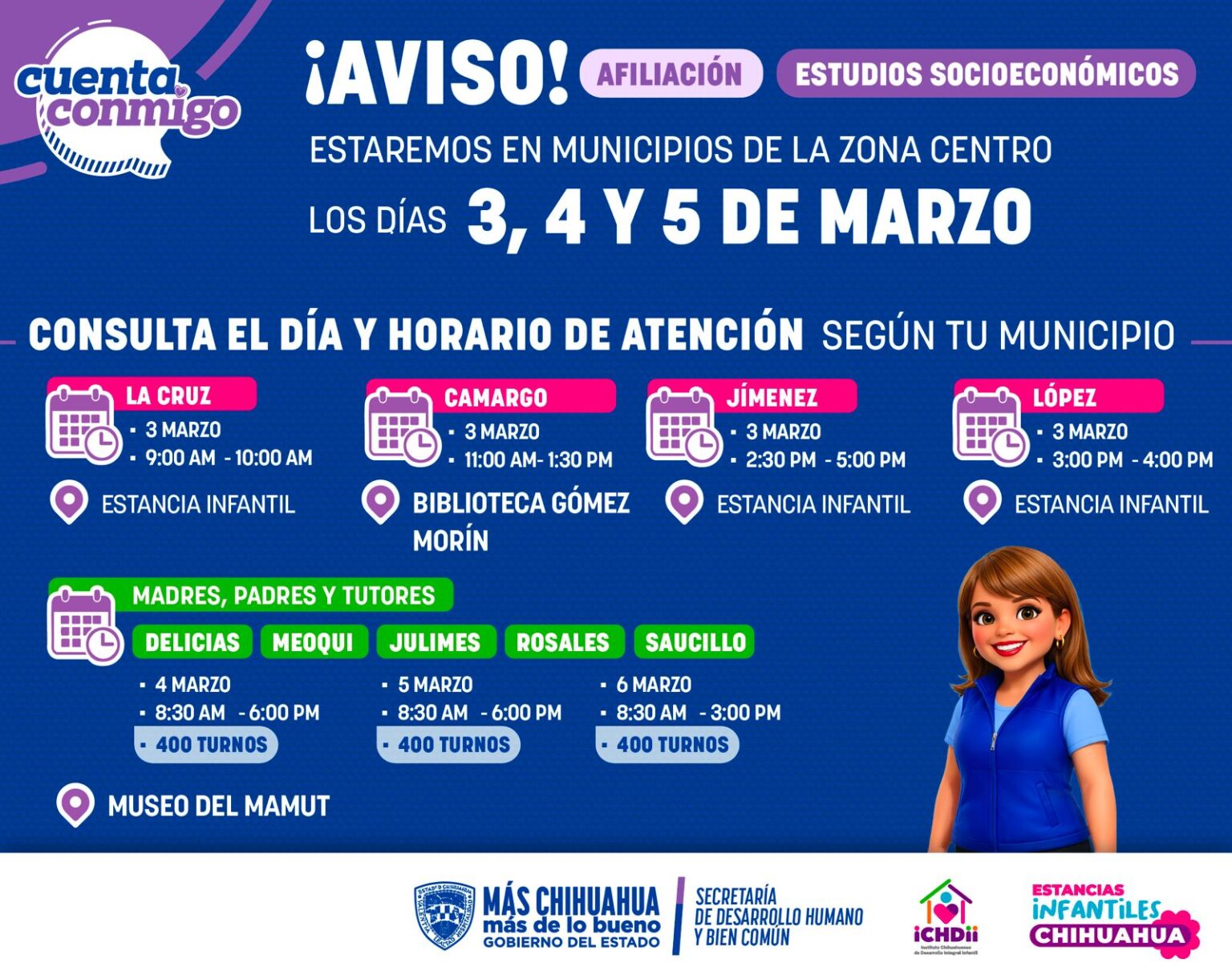 Inicia Ichidii renovación de becas para estancias infantiles en el centro-sur del estado