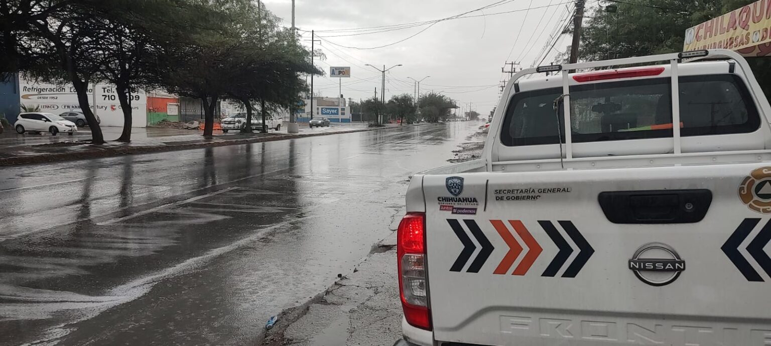 Alerta Protección Civil por temporal de lluvias en Chihuahua