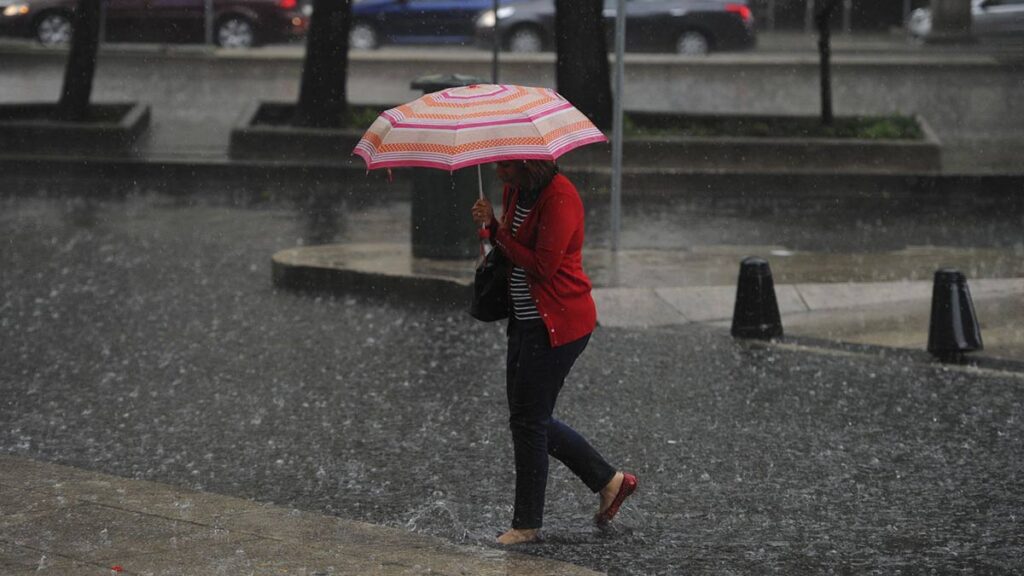 Cae tormentón en CDMX tras el encuentro entre México y Sudáfrica