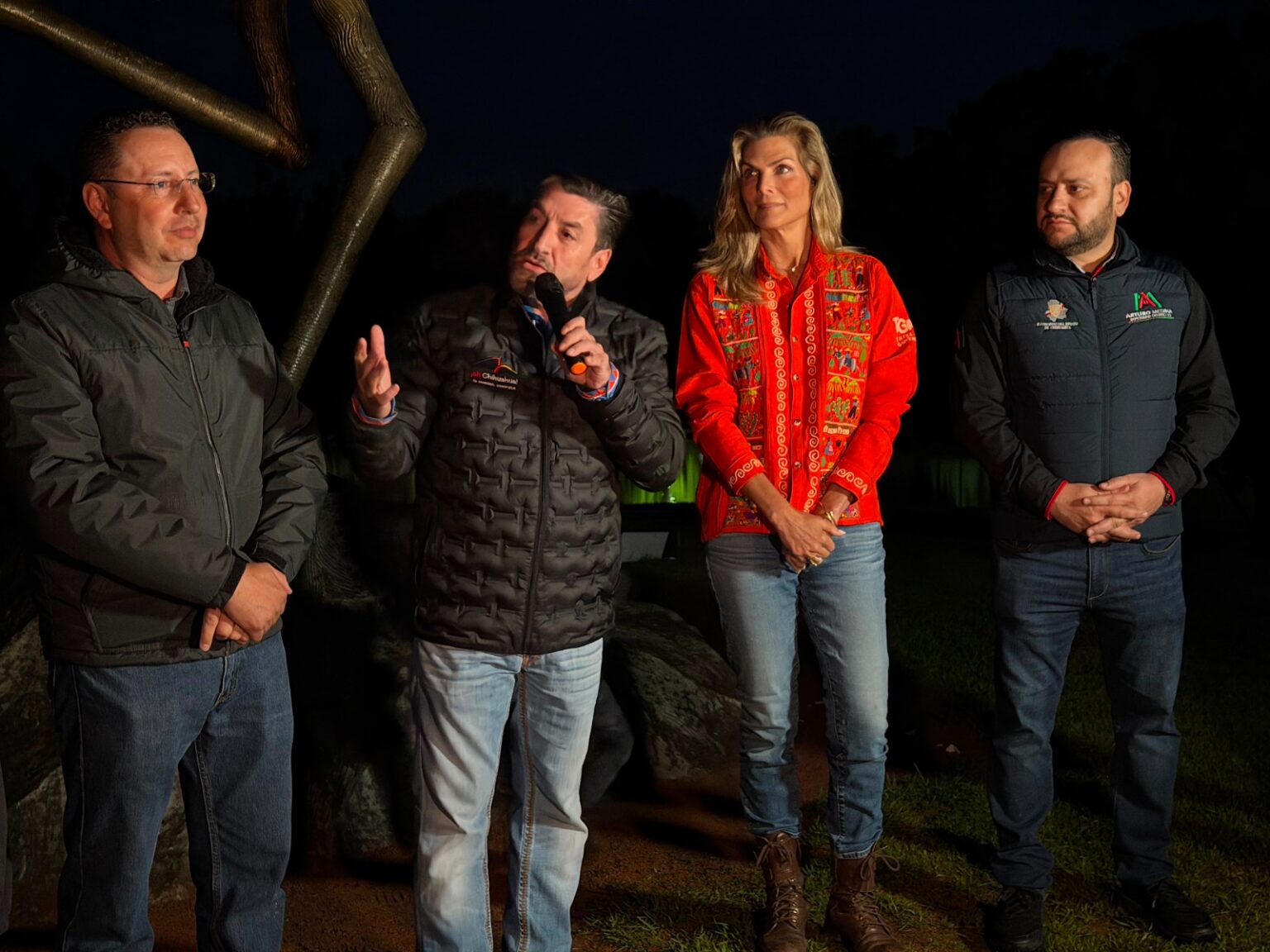 Inauguran las Fuentes Multimedia en el Lago Las Garzas del Pueblo Mágico de Guachochi