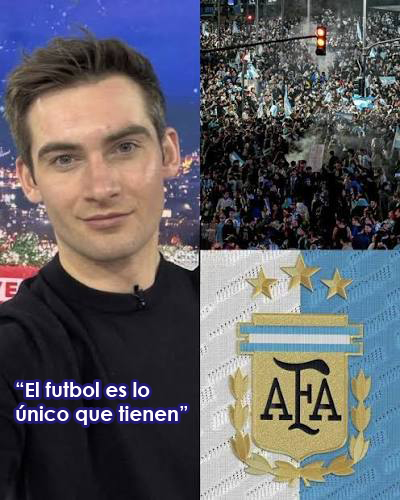 “El fútbol es lo único que tienen”: presentador inglés desata polémica con comentarios sobre Argentina