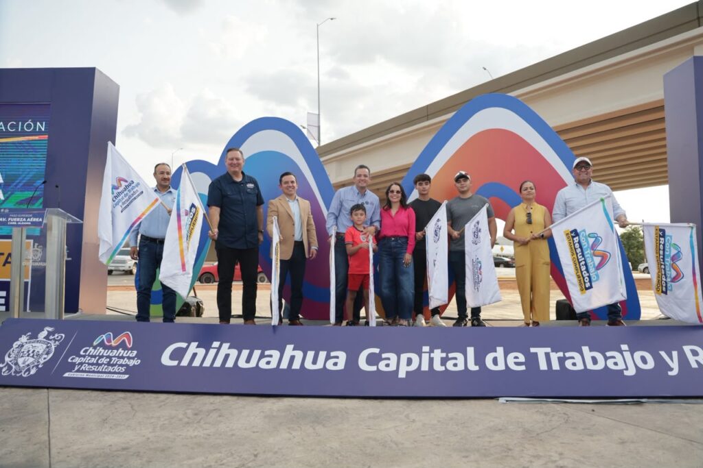 Inaugura alcalde Marco Bonilla el Paso Superior de Fuerza Aérea y carretera a Aldama