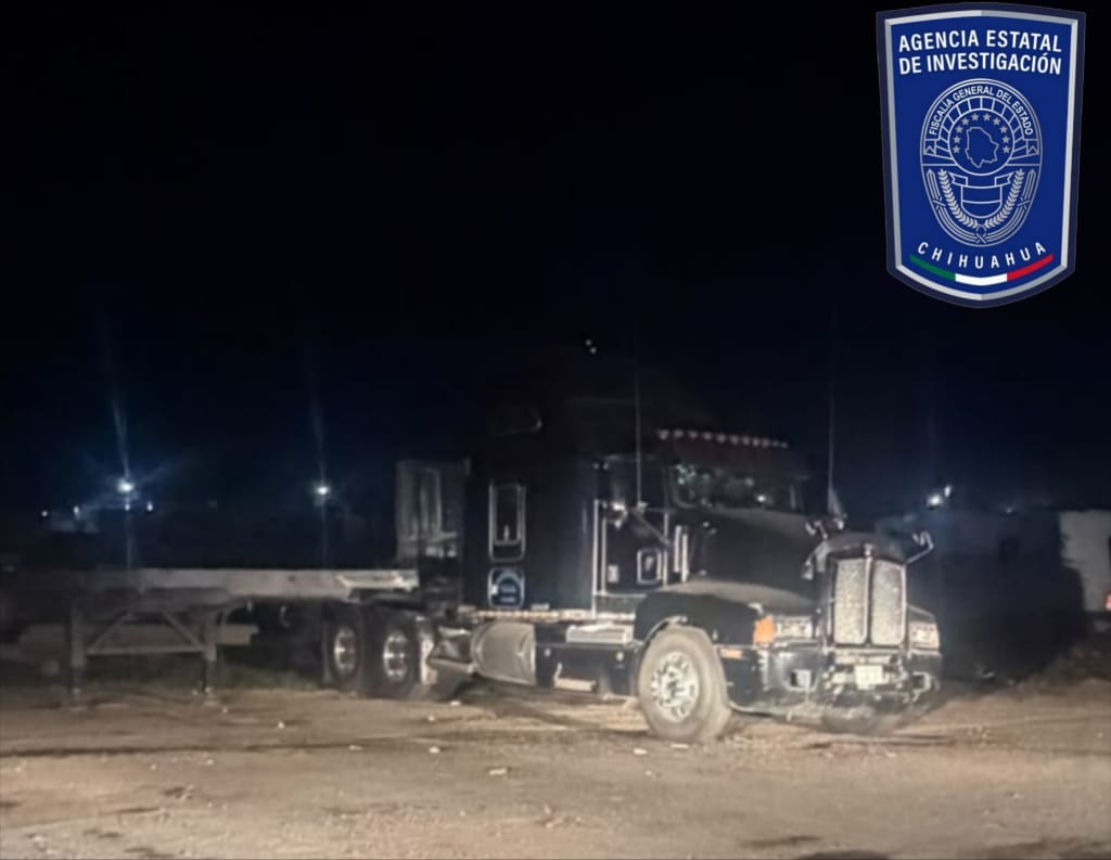 Asegura Fiscalía Zona Sur tracto camión involucrado en accidente ocurrido en Jiménez